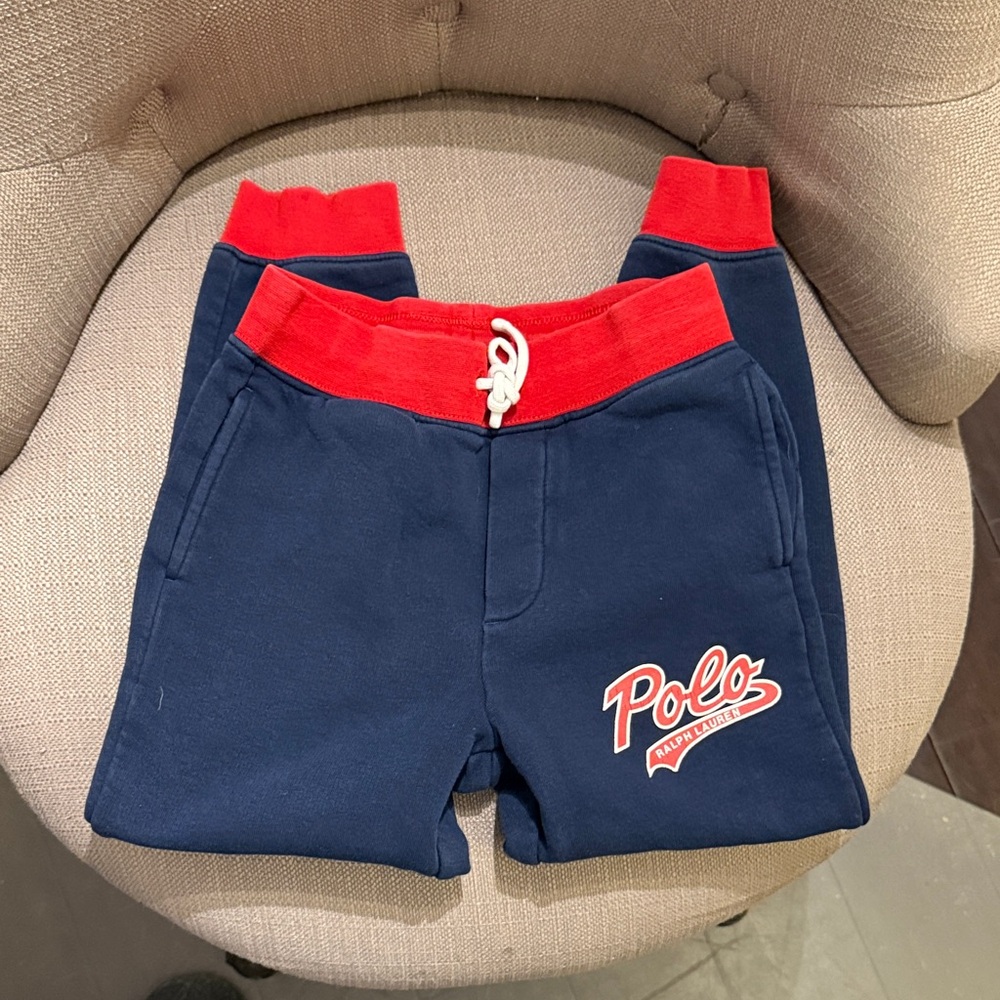 Polo by Ralph Lauren Kids Blue and Red Sweatpants